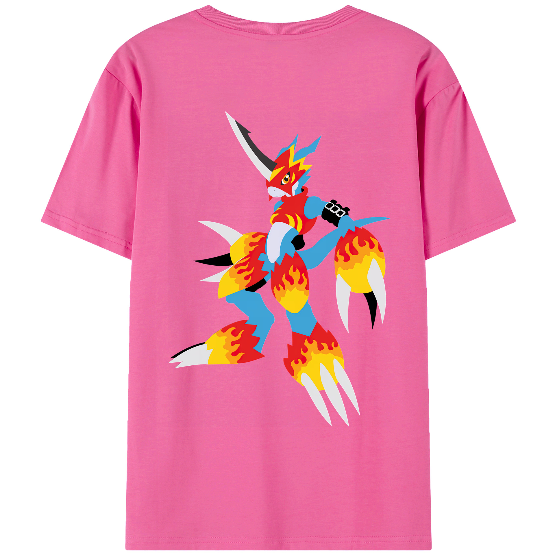 （画像用） Digimon デジタルモンスター/デジモン レディース半袖Tシャツ(バックプリント)
